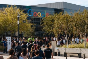 Google employees at Google campus.