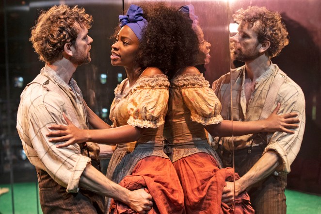 Paul Alexander Nolan and Teyonah Parris star in "Slave Play."