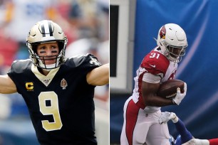 Drew Brees, David Johnson