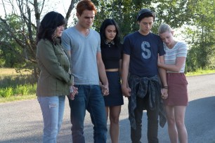 Shannen Doherty, KJ Apa, Camila Mendes, Cole Sprouse and Lili Reinhart