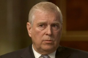 Prince Andrew during his BBC interview with Emily Maitlis