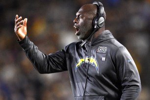 Chargers coach Anthony Lynn