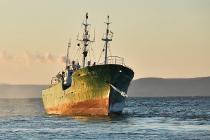 A North Korean fishing boat