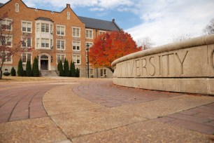 college sign