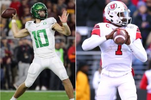 Oregon's Justin Herbert and Utah's Tyler Huntley