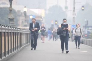 Commuters in Melbourne