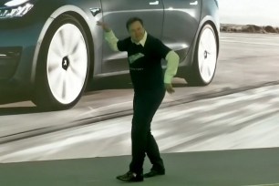 Elon Musk dances like a dad