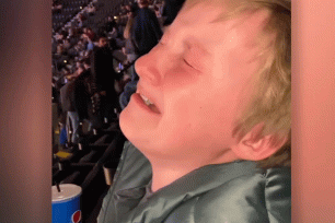 Boy's reaction to seeing LeBron James is nothing short of a 'slam dunk'