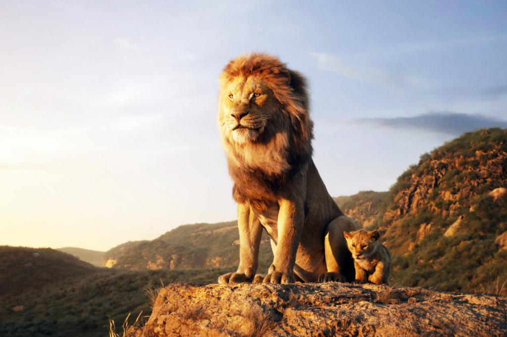 A scene from "The Lion King"