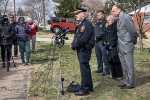 Fairfax County Police Chief Edwin Roessler, holds a news conference about the discovery of two sets of human remains which were found in Lincolnia's Holmes Run Park.