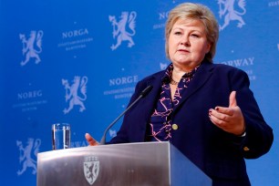 Prime Minister and leader of Norwegian Conservative Party (Høyre), Erna Solberg