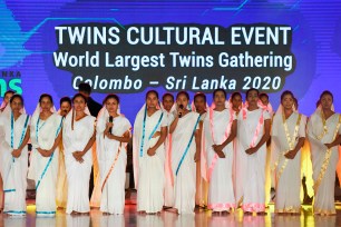 A group of Sri Lankan twins at the gathering.