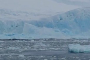 Glacier melting in Antarctica