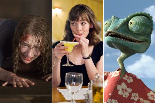 Scenes from "Cabin in the Woods," "The Invention of Lying" and "Rango."