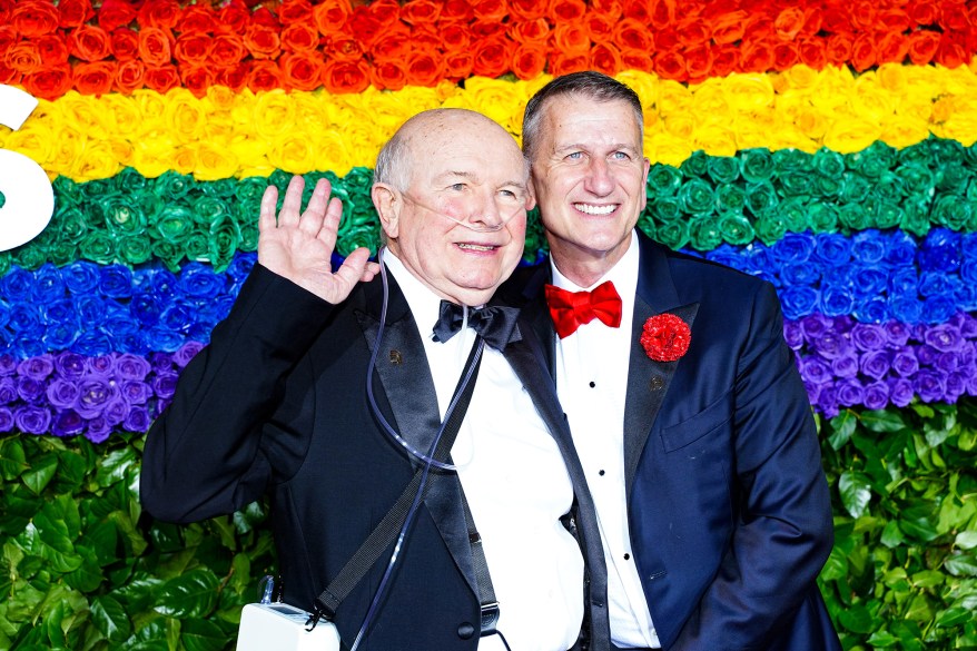 Terrence McNally and Tom Kirdahy attend the 73rd Annual Tony Awards at Radio City Music Hall on June 09, 2019 in New York City. (Photo by Sean Zanni/Patrick McMullan via Getty Images)