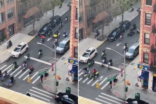 Biker gang on Upper East Side