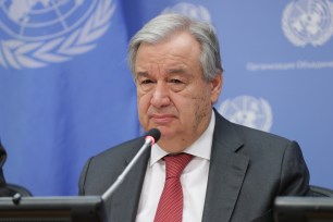 UN Secretary General Antonio Guterres