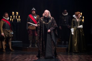 Colm Feore (center) as King Lear.