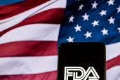 FDA logo against an American flag