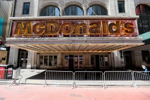 The McDonald's on West 42nd Street in Times Square.