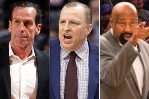 Kenny Atkinson, Tom Thibodeau and Mike Woodson