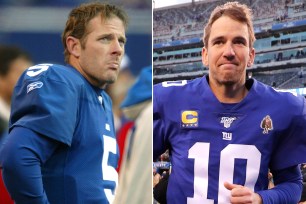 Kerry Collins and Eli Manning