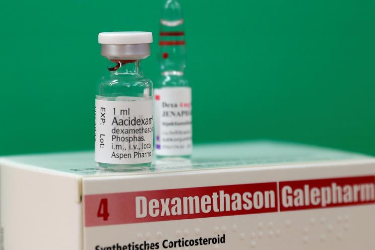 An ampoule of Dexamethasone is seen during the coronavirus disease (COVID-19) outbreak in this picture illustration taken June 17, 2020.
