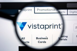 The Vistaprint online printing services company.