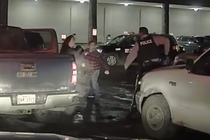 RCMP dashcam footage of the March arrest of Athabasca Chipewyan First Nation Chief Allan Adam.