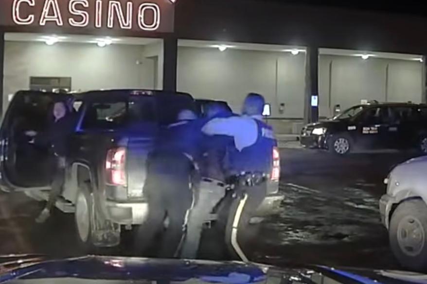 RCMP dashcam footage of the March arrest of Athabasca Chipewyan First Nation Chief Allan Adam