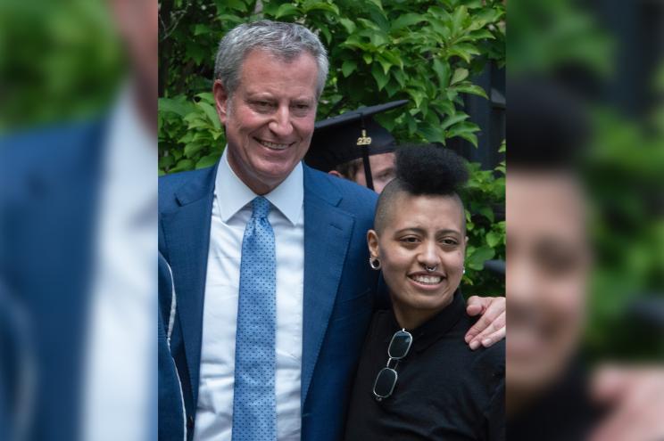 Mayor Bill de Blasio and his daughter Chiara.