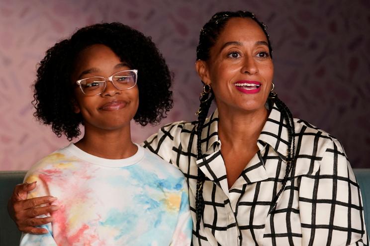 Marsai Martin and Tracee Ellis Ross in an episode of "black-ish."