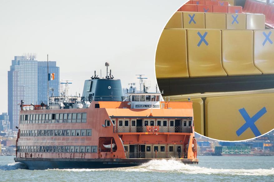 Staten Island Ferry during the coronavirus pandemic