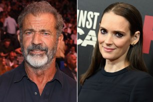 Mel Gibson denies Winona Ryder's accusations of anti-Semitism.