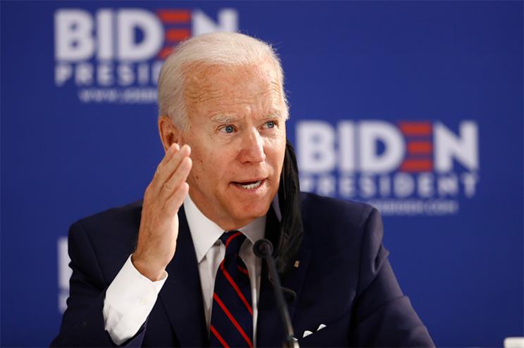 Democratic presidential candidate Joe Biden