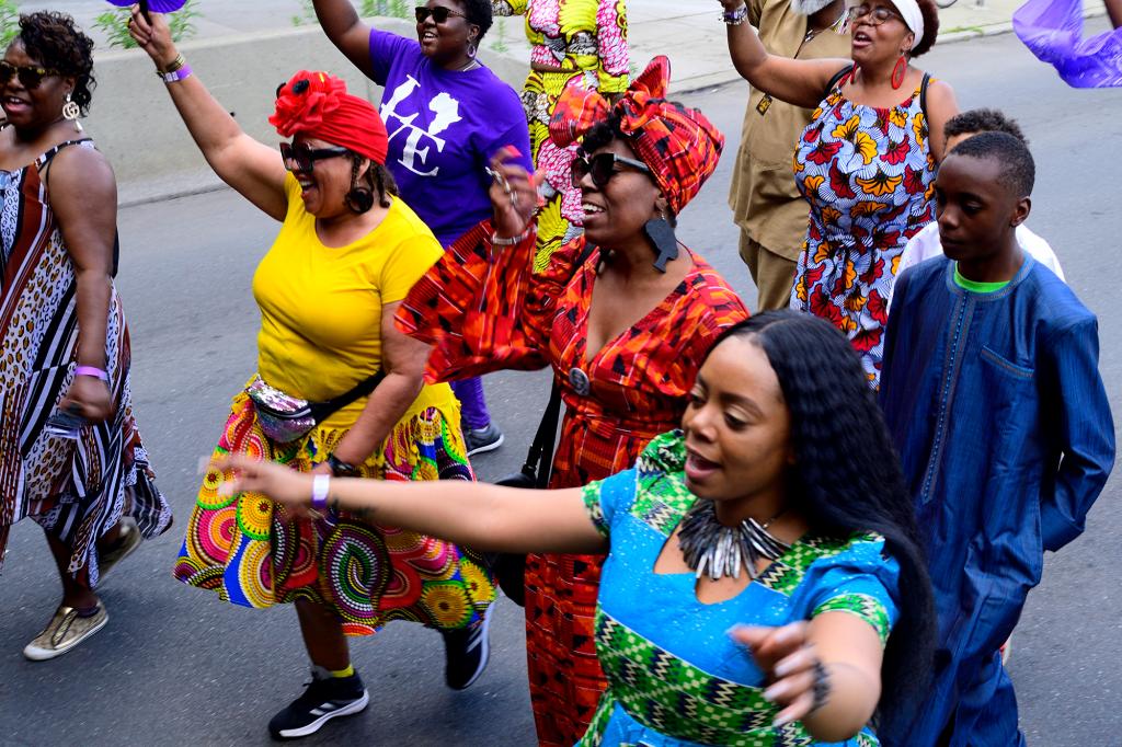 The Juneteenth parade in Philadelphia, 2019