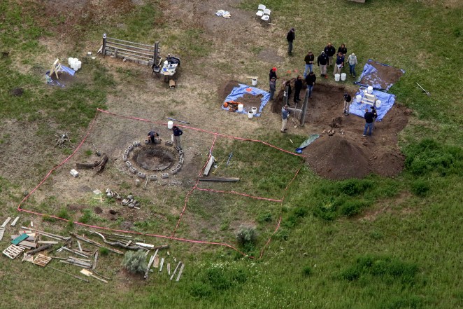 The crime scene at Chad Daybell's residence in Salem, Idaho.