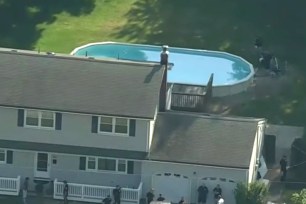 A 32-year-old woman, her 8-year-old daughter and a 62-year-old man were found unresponsive in a backyard above-ground swimming pool in New Jersey