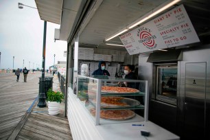 Asbury Park, NJ boardwalk pizza