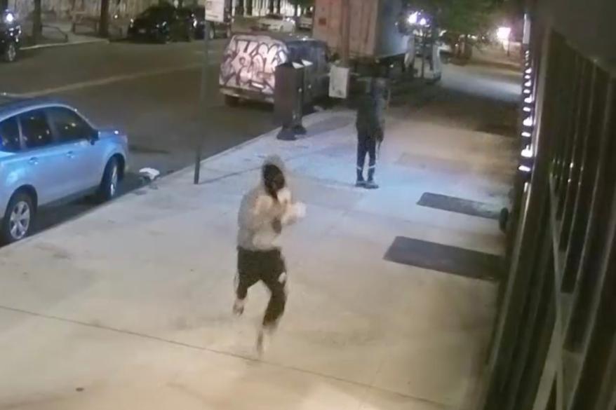 Police are looking for looters who smashed into a Brooklyn AT&T store.