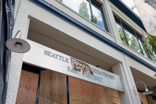 Seattle police precinct defaced