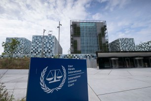 The International Criminal Court building in The Hague, Netherlands.
