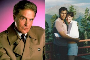 "Unsolved Mysteries" host Robert Stack and Allison & Rey.