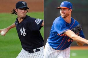 MLB 2020 Yankees Mets Gerrit Cole Jacob deGrom