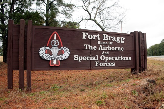 Fort Bragg in North Carolina.