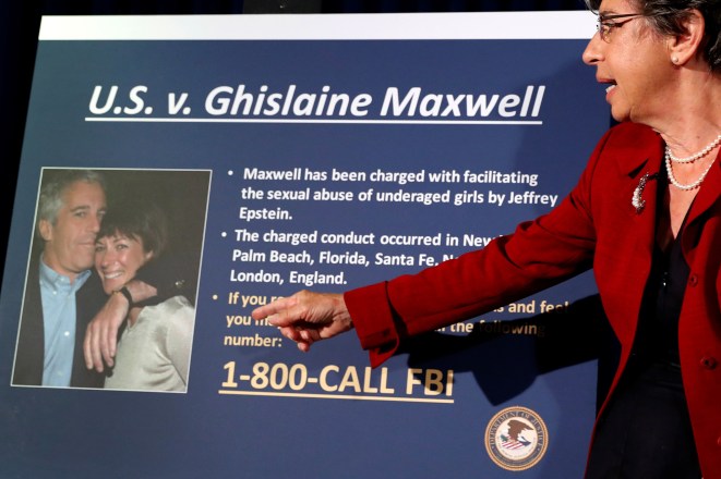 Audrey Strauss, acting United States attorney for the Southern District of New York, speaks at a news conference announcing charges against Ghislaine Maxwell.