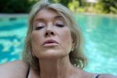 Martha Stewart sexy pool selfie