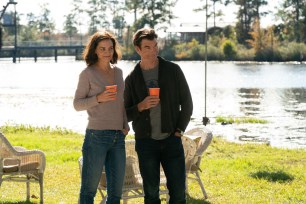 Katie Holmes and Jerry O'Connell in a scene from “The Secret: Dare To Dream.”
