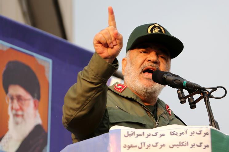 Iranian Revolutionary Guards commander Major General Hossein Salami