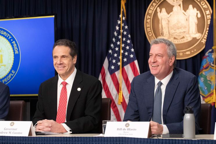 Gov. Andrew Cuomo and Mayor Bill de Blasio